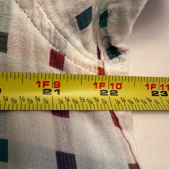 Carbon2Cobalt Shirt Mens M California Button Up Geometric Square White Check - Picture 7 of 8